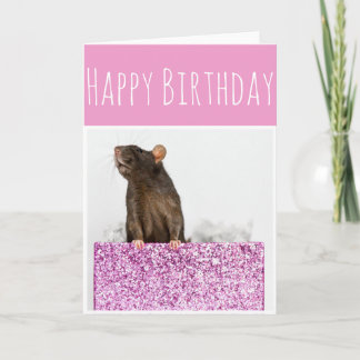 Rat Cadeau Birthday Card Kaart
