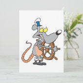 Rat Captain Invitations Kaart