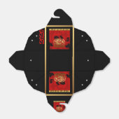 Rat Chinees aangepast jaar Zodiac Birthday TOFB1 Bedankdoosjes (Uitgevouwen)