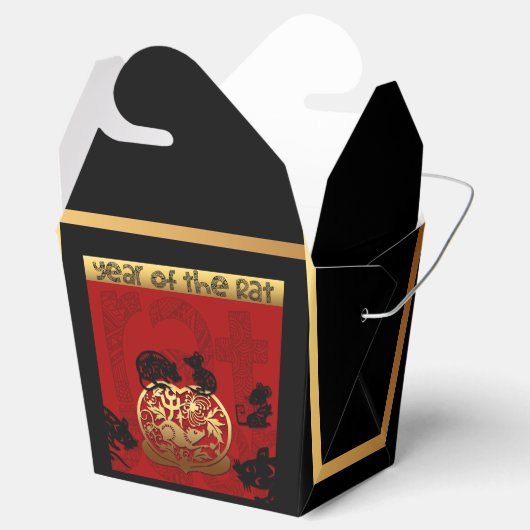 Rat Chinees aangepast jaar Zodiac Birthday TOFB1 Bedankdoosjes (Geopend)