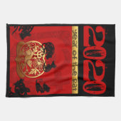 Rat Chinese custom New Year Zodiac Birthday KT Theedoek (Horizontaal)
