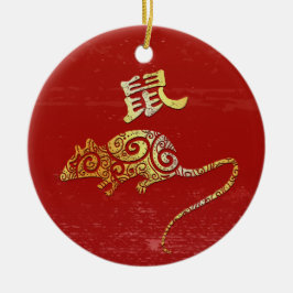 Rat Chinese Zodiac Horoscoop sterrenbeeld Keramisch Ornament