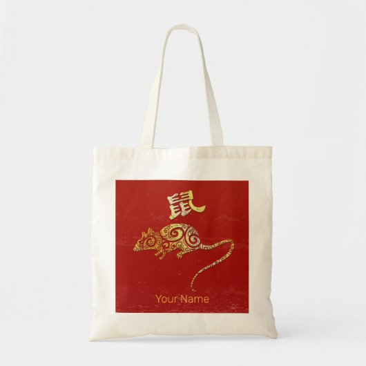 Rat Chinese Zodiac Horoscoop sterrenbeeld Tote Bag (Voorkant)