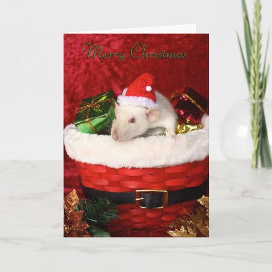 Rat Christmas Kaart (Voorkant)