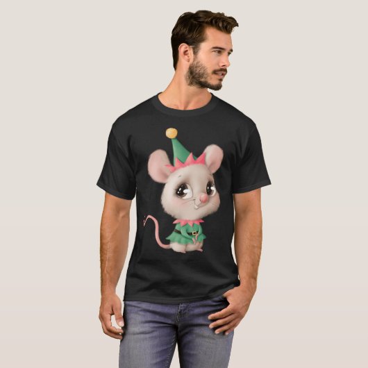 Rat Christmas T-shirt (Voorkant volledig)