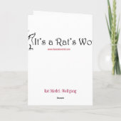 Rat Cupid Card Feestdagen Kaart (Achterkant)