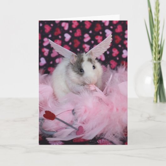 Rat Cupid Card Feestdagen Kaart (Voorkant)