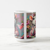  rat dame met een martini overweegt koffiemok (Center)