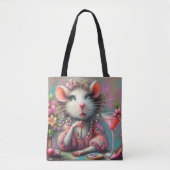  rat dame met een martini overweegt tote bag (Voorkant)