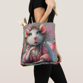  rat dame met een martini overweegt tote bag