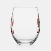  rat dame met een martini overweegt wijnglas zonder voet (Links)