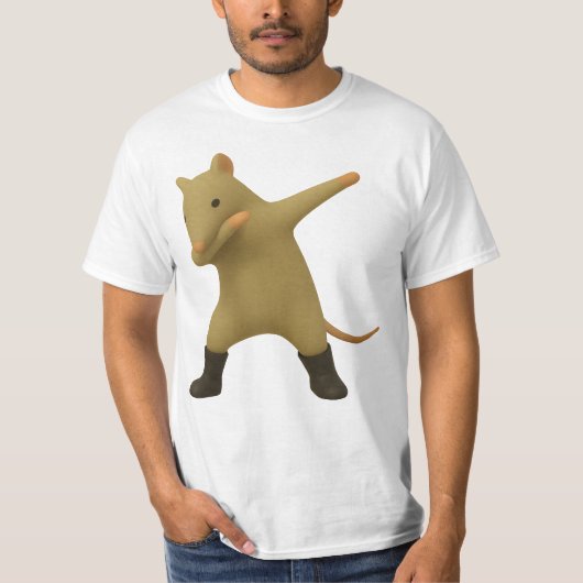 Rat Dance Meme Dabbing 2025 | Dab Dansende Rat T-shirt (Voorkant)