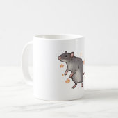 Rat Delight � schattige dierenkunst Koffiemok (Voorkant links)