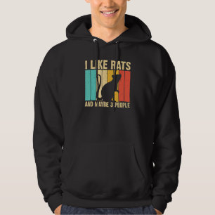 Rat Design Rat Mannen Vrouwen Muis Knaagdier Intro Hoodie