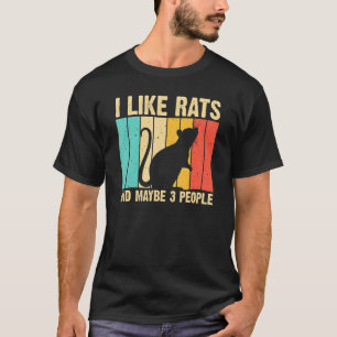 Rat Design Rat Mannen Vrouwen Muis Knaagdier Intro T-shirt