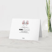 Rat die klok op kattenwenskaart zetten kaart (Achterkant)