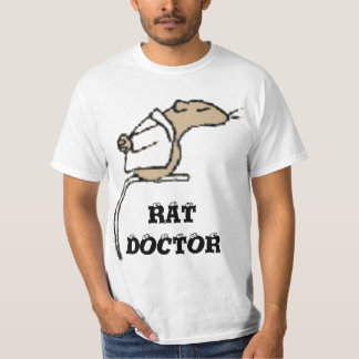 RAT DOCTOR FUNNY RAT IN LAB COAT T-SHIRT