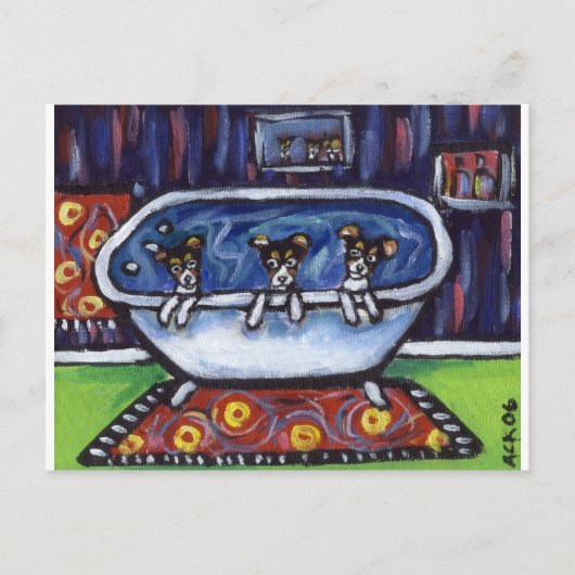 Rat doodbad briefkaart (Voorkant)