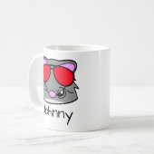 Rat Doodle Face Personalized Coffee Mok (Voorkant links)