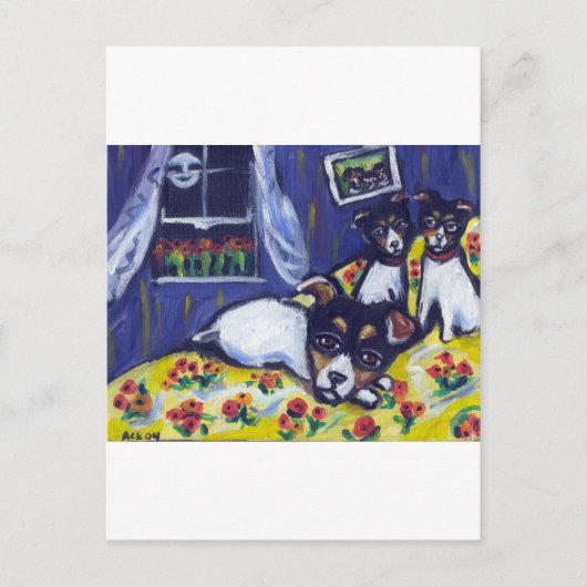 Rat doodsloungers briefkaart (Voorkant)