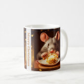 Rat Eating kerstkoekjes Mok (Voorkant rechts)