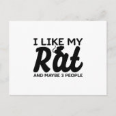 Rat en 3 personen | Rodents Pet Rats Gift Briefkaart (Voorkant)