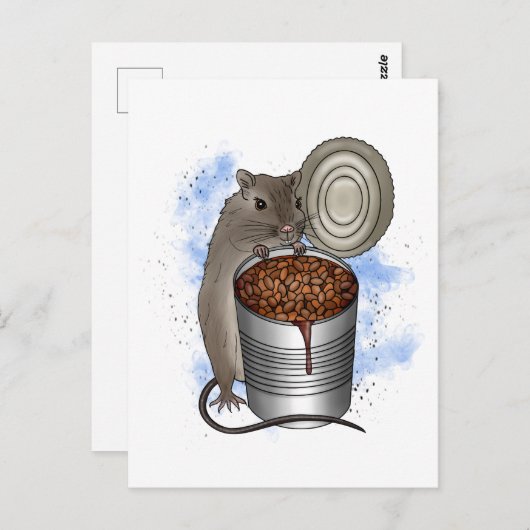 Rat- en Bake-bonen Briefkaart (Voorkant / Achterkant)