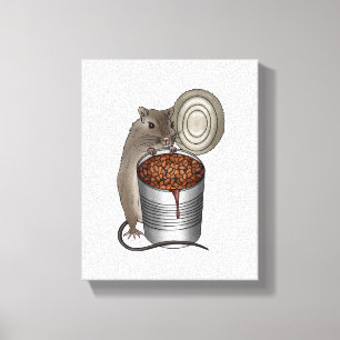 Rat- en Bake-bonen Canvas Afdruk