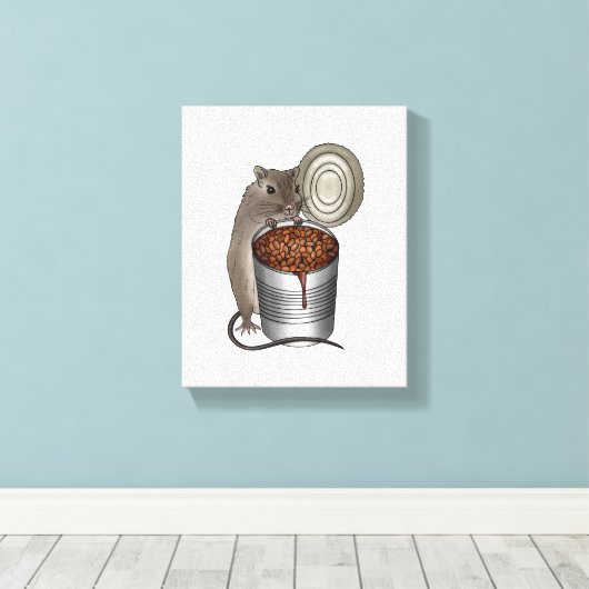 Rat- en Bake-bonen Canvas Afdruk (Insitu (Houten vloer))