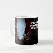 Rat en doolhof. gepersonaliseerd koffiemok (Voorkant links)