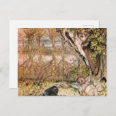 Rat en Mole hebben een picknick - Arthur Rackham Briefkaart (Voorkant / Achterkant)