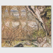 Rat en Mole hebben een picknick - Arthur Rackham Cadeaupapier (Vlak)