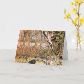 Rat en Mole hebben een picknick - Arthur Rackham Kaart (Gele Bloem)