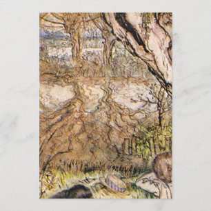 Rat en Mole hebben een picknick - Arthur Rackham Kaart