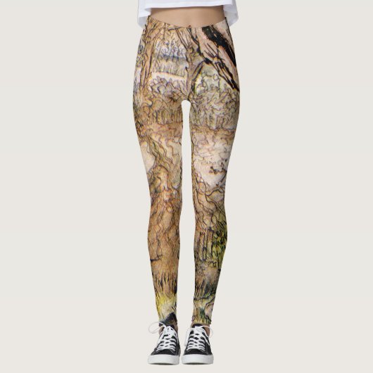 Rat en Mole hebben een picknick - Arthur Rackham Leggings (Voorkant)