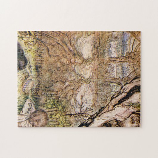 Rat en Mole hebben een picknick - Arthur Rackham Legpuzzel (Horizontaal)