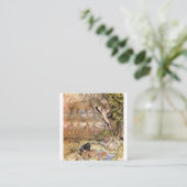 Rat en Mole hebben een picknick - Arthur Rackham Vierkante Visitekaartje (Staand voorkant)