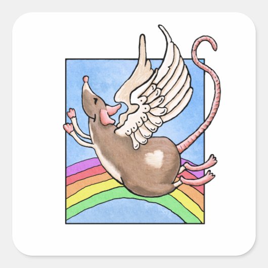 Rat Engel Sticker (Voorkant)