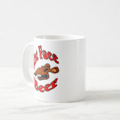 Rat Face Beer logo Shirt Koffiemok (Voorkant links)