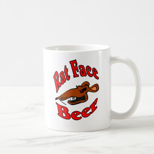 Rat Face Beer logo Shirt Koffiemok (Rechts)