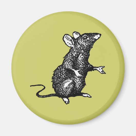 "rat face" - Gepersonaliseerd Magneet (Voorkant)