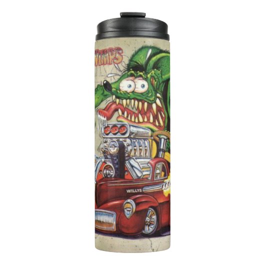 Rat Fink 10 hete drink tumbler Thermosbeker (Voorkant)