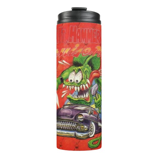 Rat Fink 15 hete drink tumbler Thermosbeker (Voorkant)