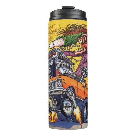 Rat Fink 18 hete drink tumbler Thermosbeker (Voorkant)