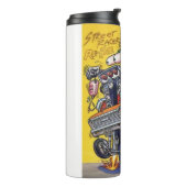 Rat Fink 18 hete drink tumbler Thermosbeker (Gedraaid links)