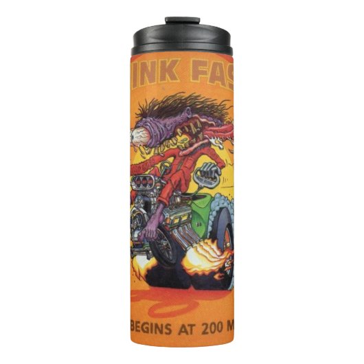 Rat Fink 22 hete drink tumbler Thermosbeker (Voorkant)