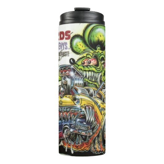 Rat Fink 39 hete drink tumbler Thermosbeker (Voorkant)