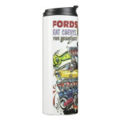 Rat Fink 39 hete drink tumbler Thermosbeker (Gedraaid links)