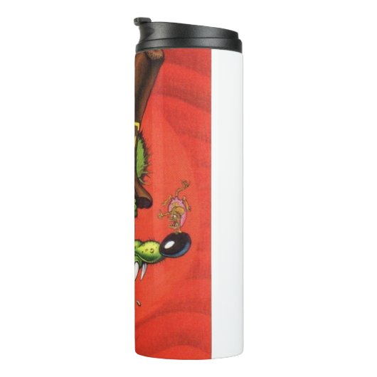Rat Fink 43 hete drink tumbler Thermosbeker (Geroteerd rechts)