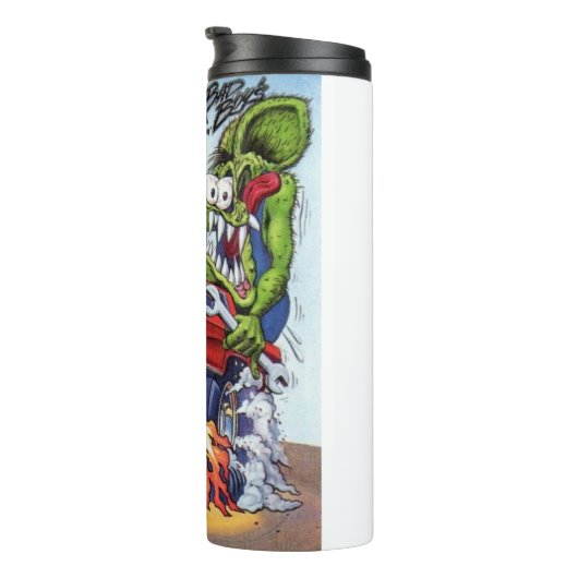 Rat Fink 7 hete drink tumbler Thermosbeker (Geroteerd rechts)